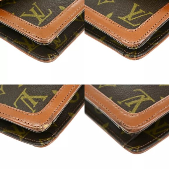 LOUIS VUITTON Pochette Dam GM Clutch Hand Bag Monogram Leather - Picture 11 of 16